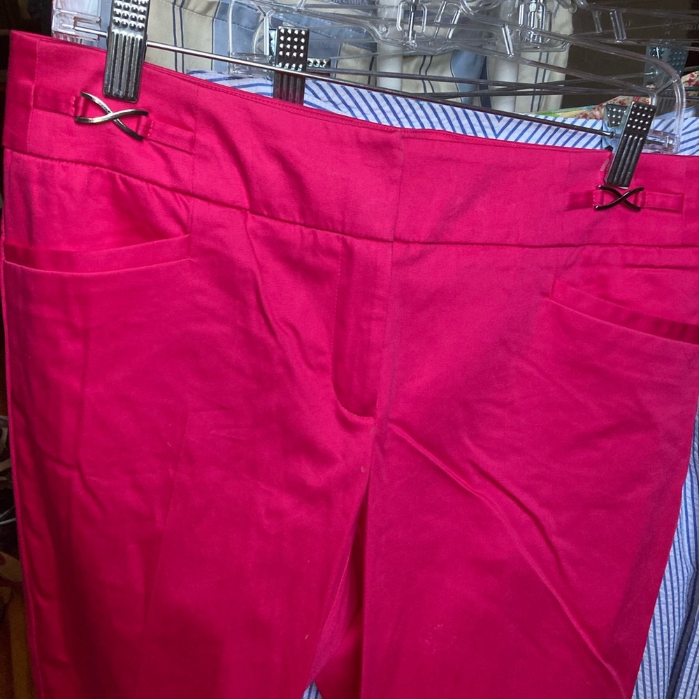 7th Avenue New York 6 hot pink cotton pants!